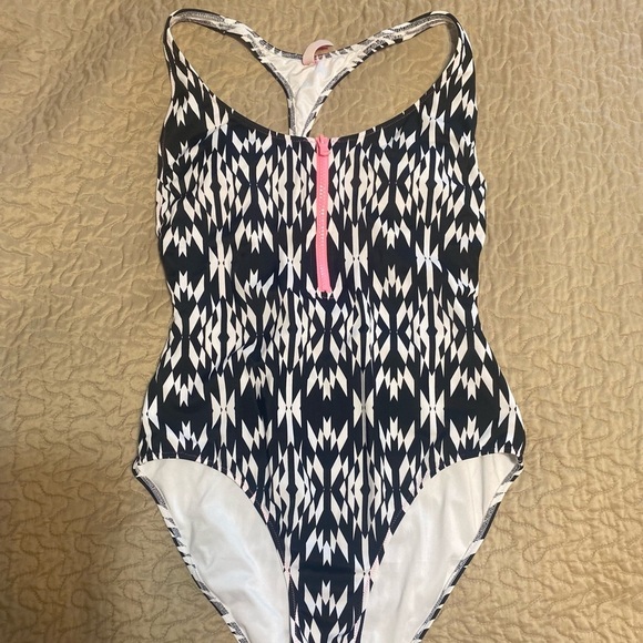 “VICTORIA’S SECRET” Zip Up Racerback Swimsuit - Picture 4 of 15